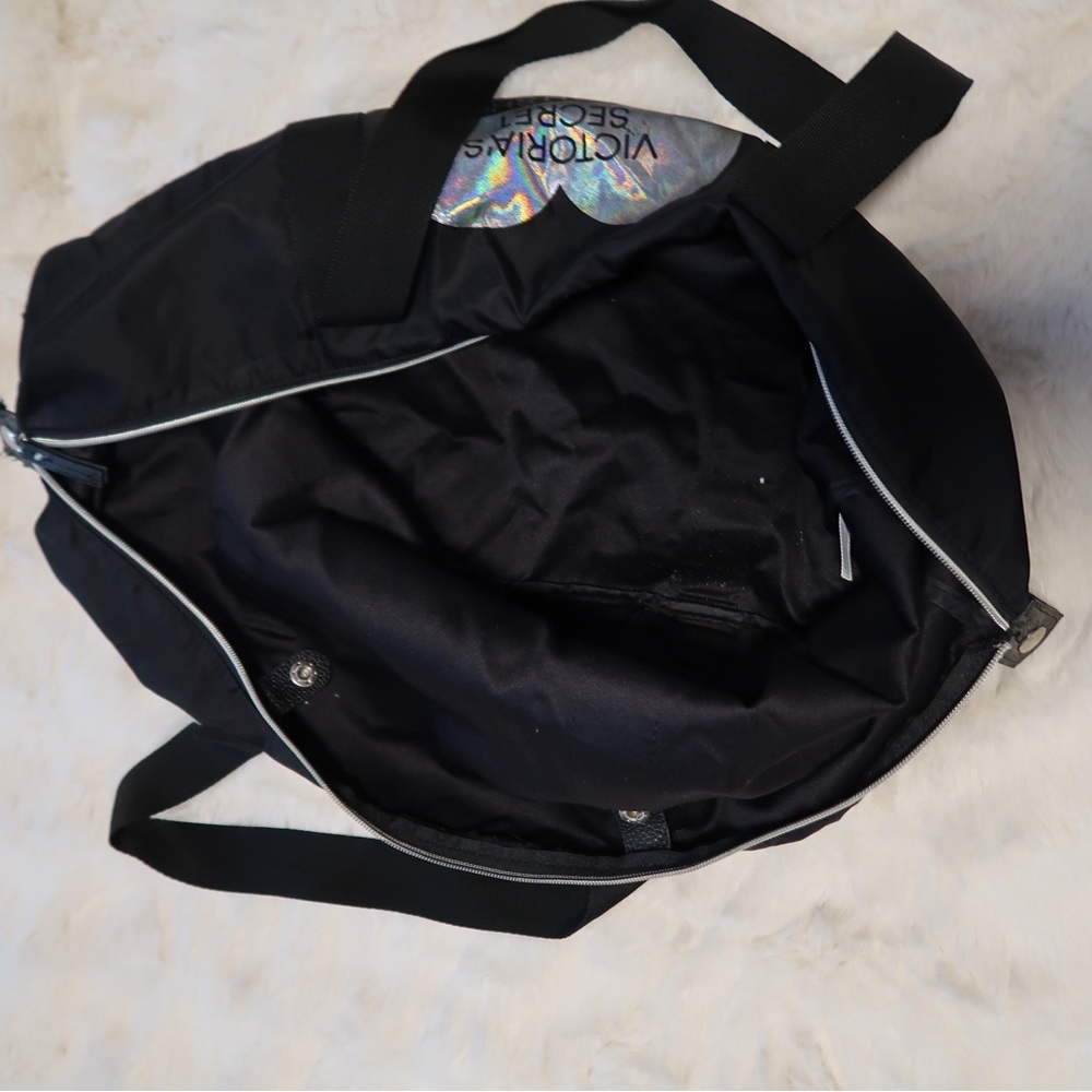 Victoria's Secret Black Duffel Bag for women